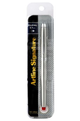 Picture of ARTLINE SIGNATURE SILV ROLLERBALL PEN RD