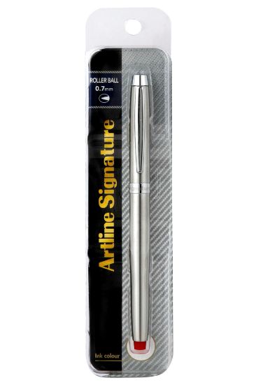 Picture of ARTLINE SIGNATURE SILV ROLLERBALL PEN RD