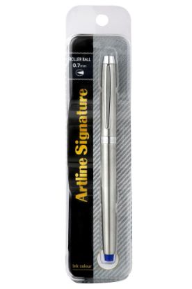 Picture of ARTLINE SIGNATURE SILV ROLLERBALL PEN BL