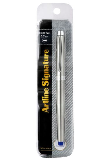 Picture of ARTLINE SIGNATURE SILV ROLLERBALL PEN BL