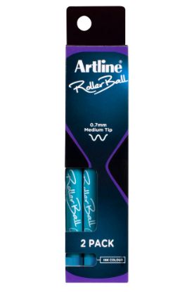Picture of ARTLINE ROLLERBALL 0.7MM BLUE PK2