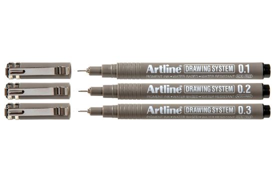 Picture of ARTLINE DRAW SYSTEM PEN 1-2-3 BLK (WLT3)