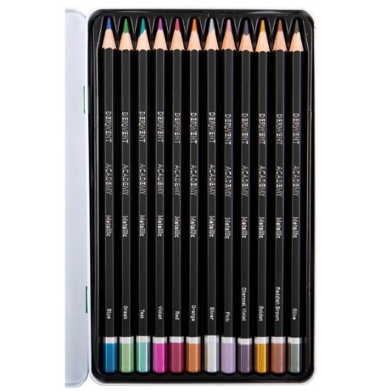 Picture of DERWENT ACY COLOUR PNC METALLIC TIN 12
