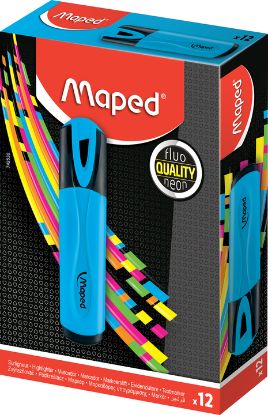 Picture of MAPED 742530 HIGHLIGHTER BLUE BOX 12