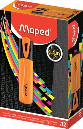 Picture of MAPED 742535 HIGHLIGHTER ORANGE BOX 12