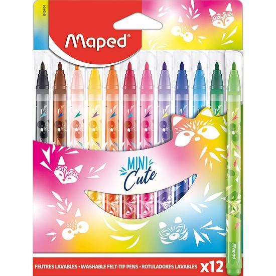 Picture of MAPED 845404 MINI CUTE MARKERS PK12