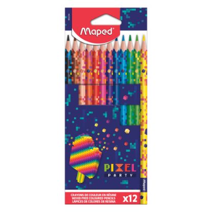 Picture of MAPED 862204 PIXEL COLOURED PENCILS PK12
