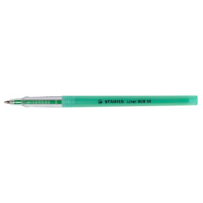 Picture of STABILO LINER BP PEN MEDIUM GREEN BOX 10
