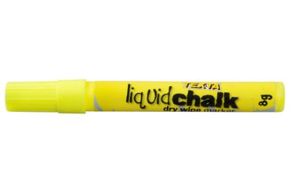 Picture of TEXTA LIQUID CHALK DRY WIPE YELLOW