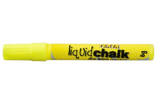 Picture of TEXTA LIQUID CHALK DRY WIPE YELLOW