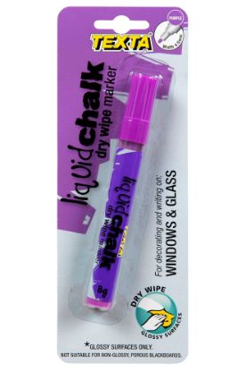Picture of TEXTA LIQUID CHALK DRY WIPE PURPLE