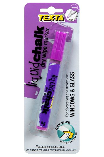Picture of TEXTA LIQUID CHALK DRY WIPE PURPLE