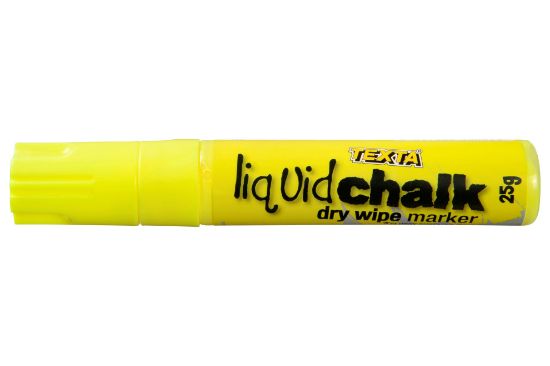 Picture of TEXTA JUMBO LIQUID CHALK DRY WIPE YELLOW