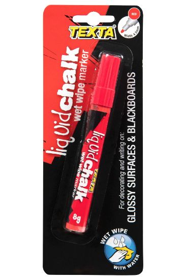 Picture of TEXTA LIQUID CHALK WET WIPE RED