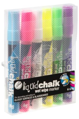 Picture of TEXTA LIQUID CHALK WET WIPE ASSTD WALL 6