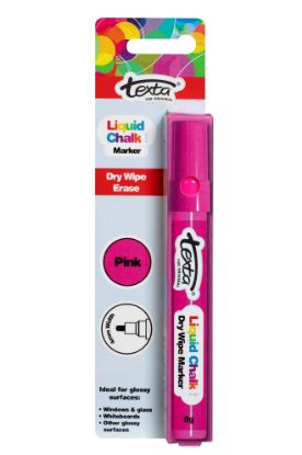Picture of TEXTA LIQUID CHALK DRY WIPE PINK