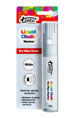 Picture of TEXTA JUMBO LIQ CHALK DRY WIPE WHITE