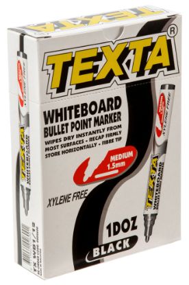 Picture of TEXTA WHITEBOARD MARKER TXWB1 BLACK